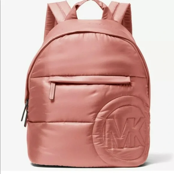 Nwt! Michael Kors Rae Medium Quilted Nylon Backpack Michael Kors Rae Medium Quilted Nylon Gray Backpack  main image 4
